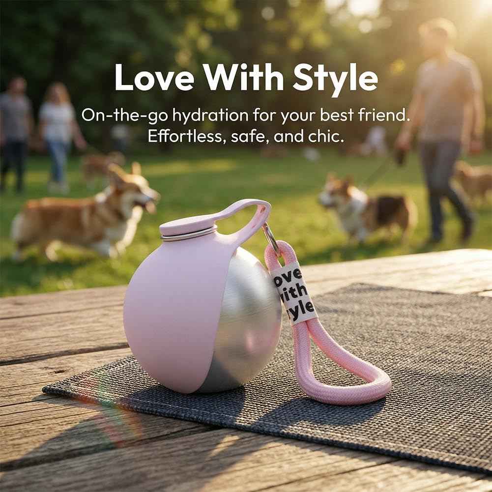 TrimorGadgets™ fashionable Spherical Doggy Water Cup